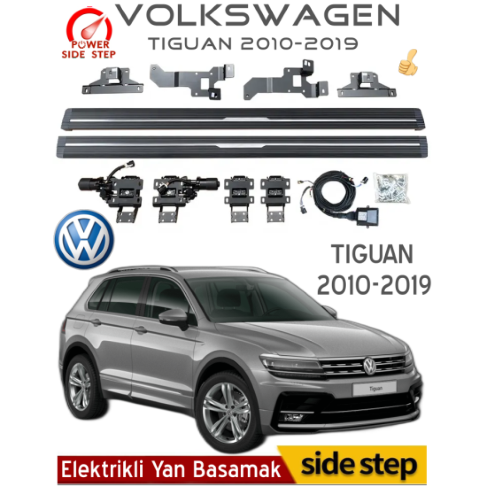 Volkswagen Tiguan 2010-2019 Otomatik Elektrikli Yan Basamak