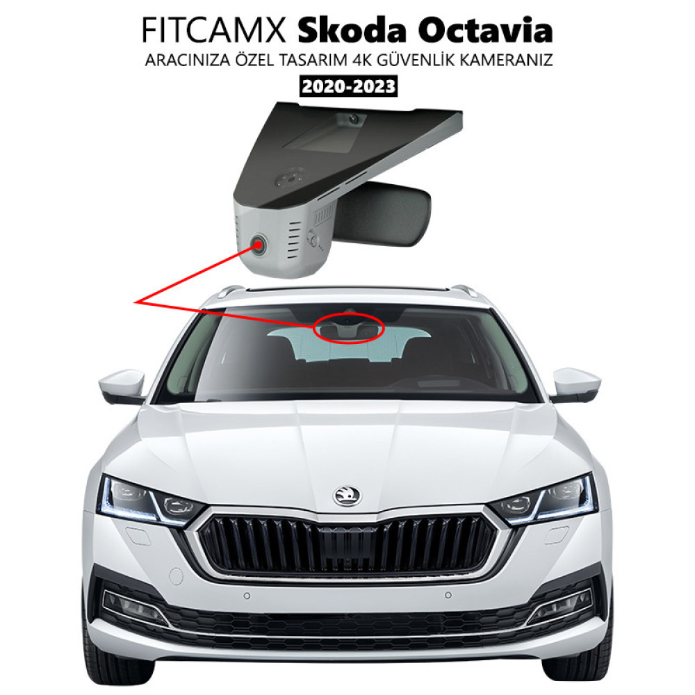 Skoda Octavia 4 Modele Özel 4K Araç Kamerası (2020-2023)