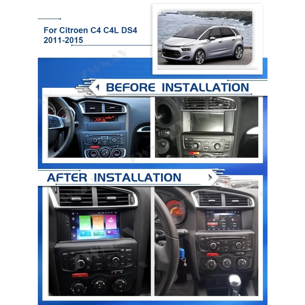 Citroen C4 / C4L / DS4 (2012-2016) Android Multimedya ve Navigasyon Sistemi