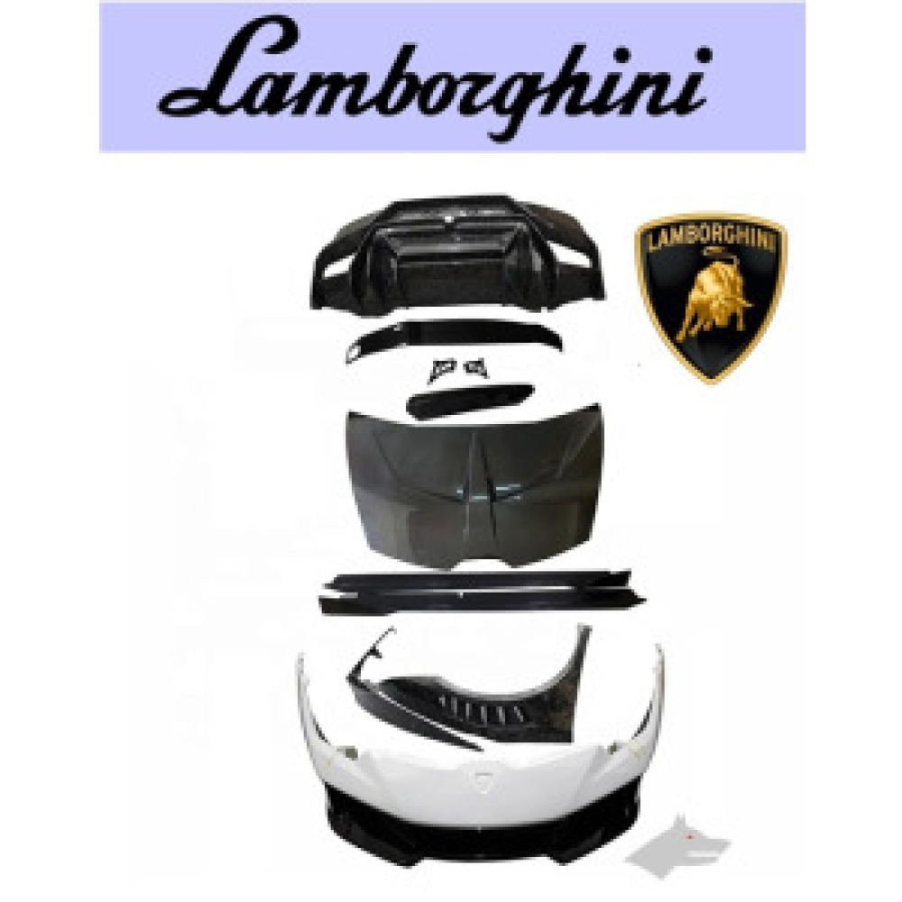 GrayWolf V Style Dry Carbon Fiber Body Kit for Lamborghini Huracan Aerodynamic Body Kit for LP580 LP610