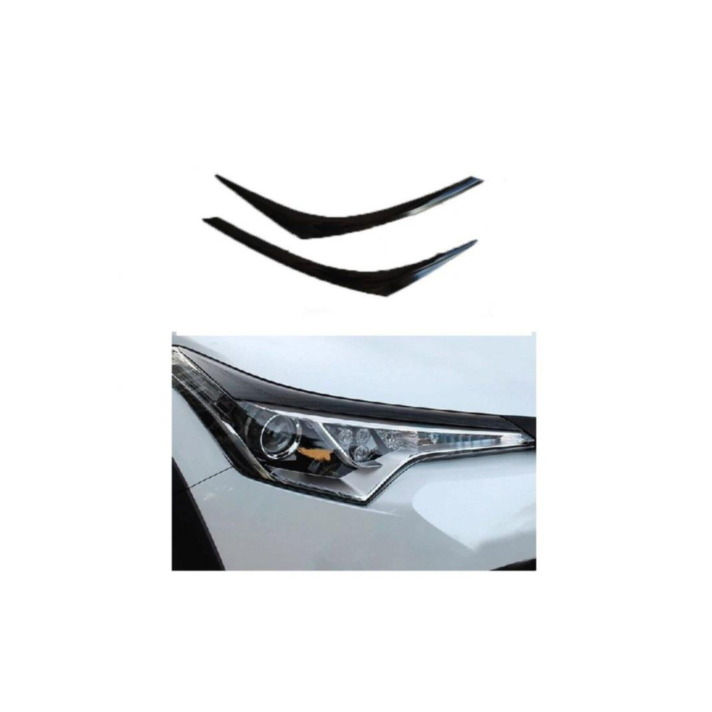 TOYOTA C-HR İçin Uyumlu  FAR KAŞI - PİANO BLACK (2 PARÇA) || C-HR - CHR - CH-R