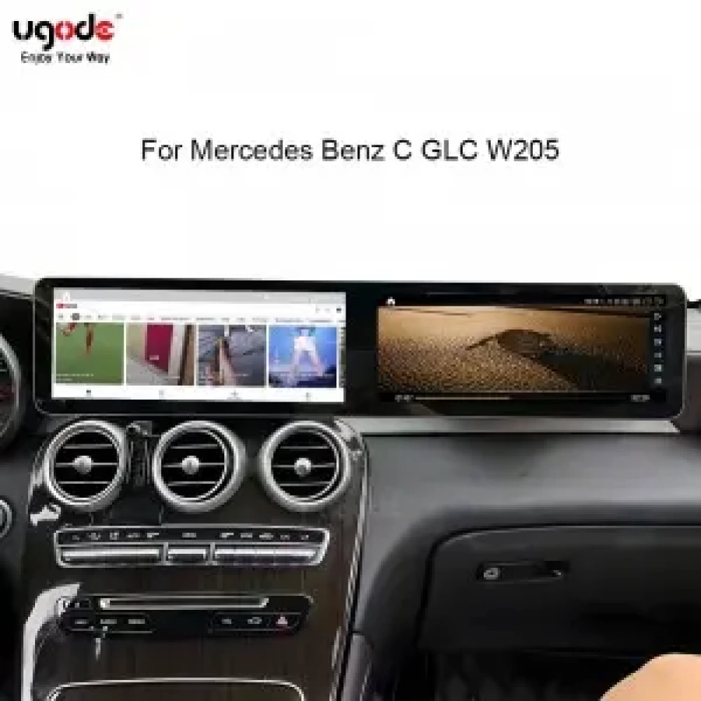 Mercedes Benz C GLC 12.3 inch İkili Multimedya Ekran (Dual Screen) - CarPlay - Android - GPS Navigasyon 2015-2022