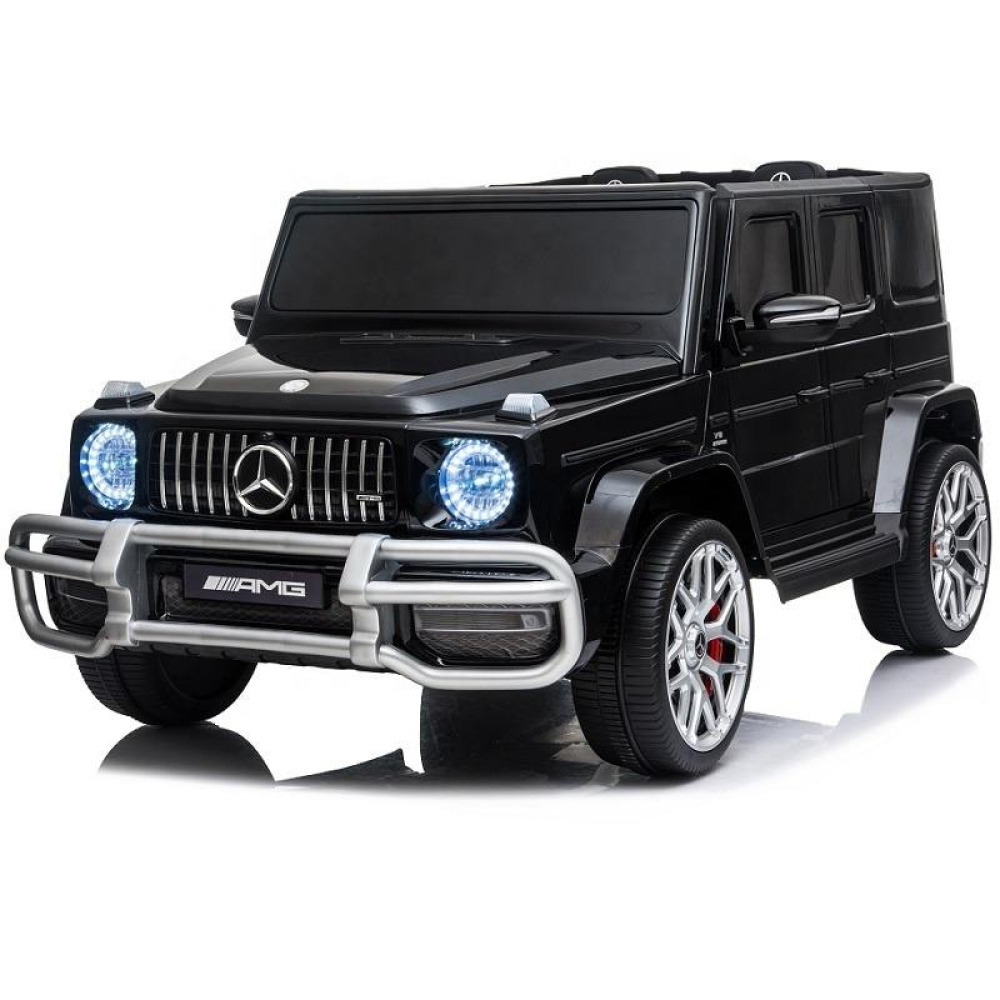 12V Licensed Mercedes-Benz G63 AMG - Orijinal Lisanslı, Yeni Nesil Tasarım, Eva Tekerlekli, Deri Koltuklu ve 2.4G Uzaktan Kumandalı Lüks Akülü Jeep