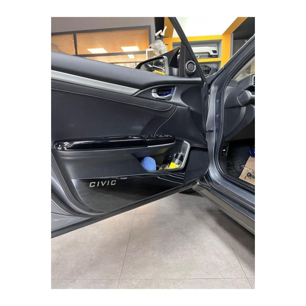 Honda Civic 2016-2021 Fc5 Kapı İç Koruma Kaplama Titanyum Siyah