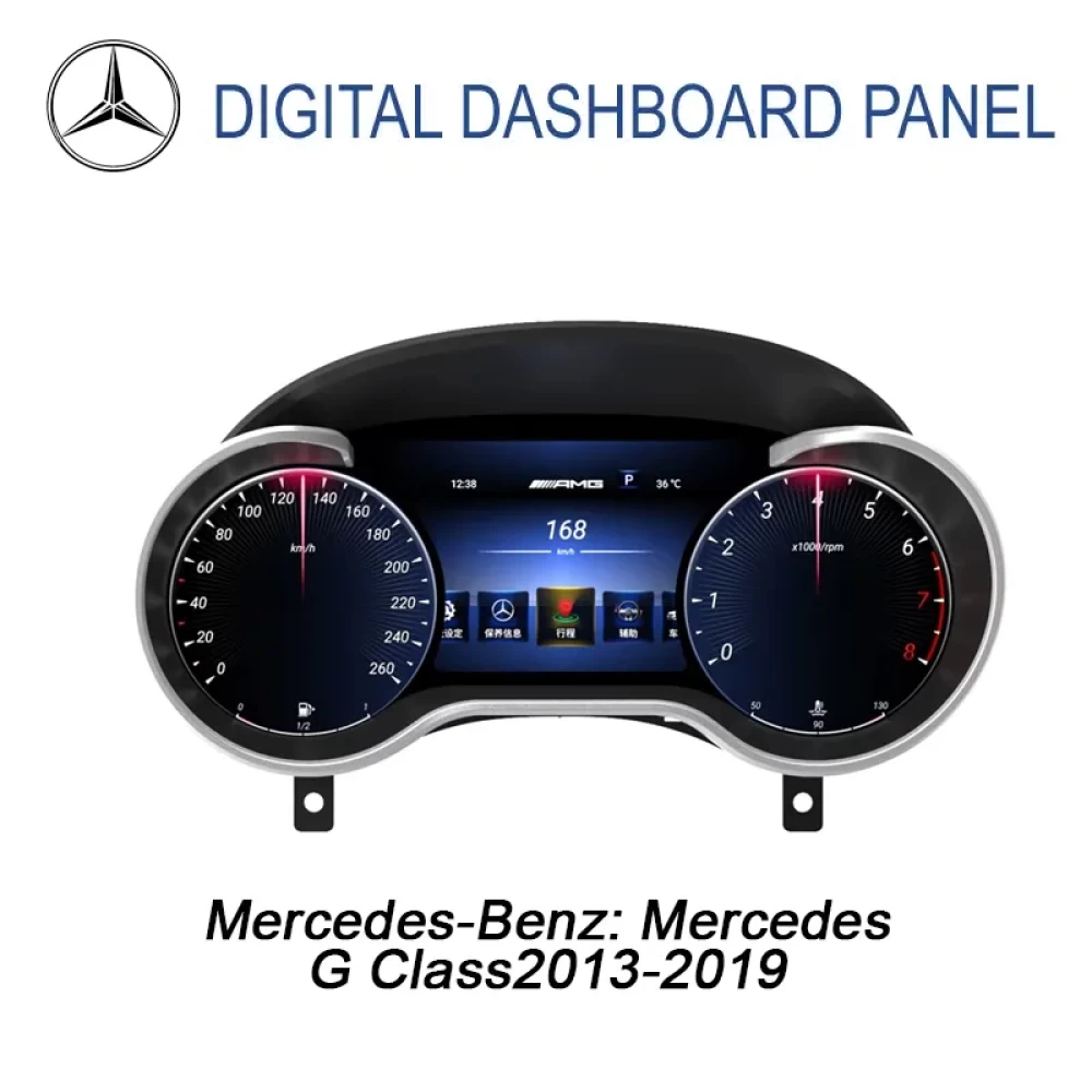 Mercedes-Benz G-Serisi W463 Dijital Hayalet Ekran Gösterge Paneli 12.3 İnç 2013 2014 2015 2016 2017 2018 2019