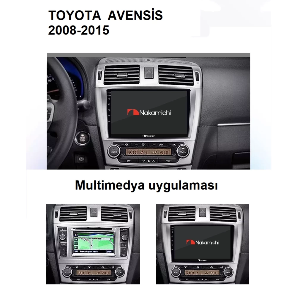 Toyota Avensis (2008-2015) | Android Multimedya Navigasyon Sistemi
