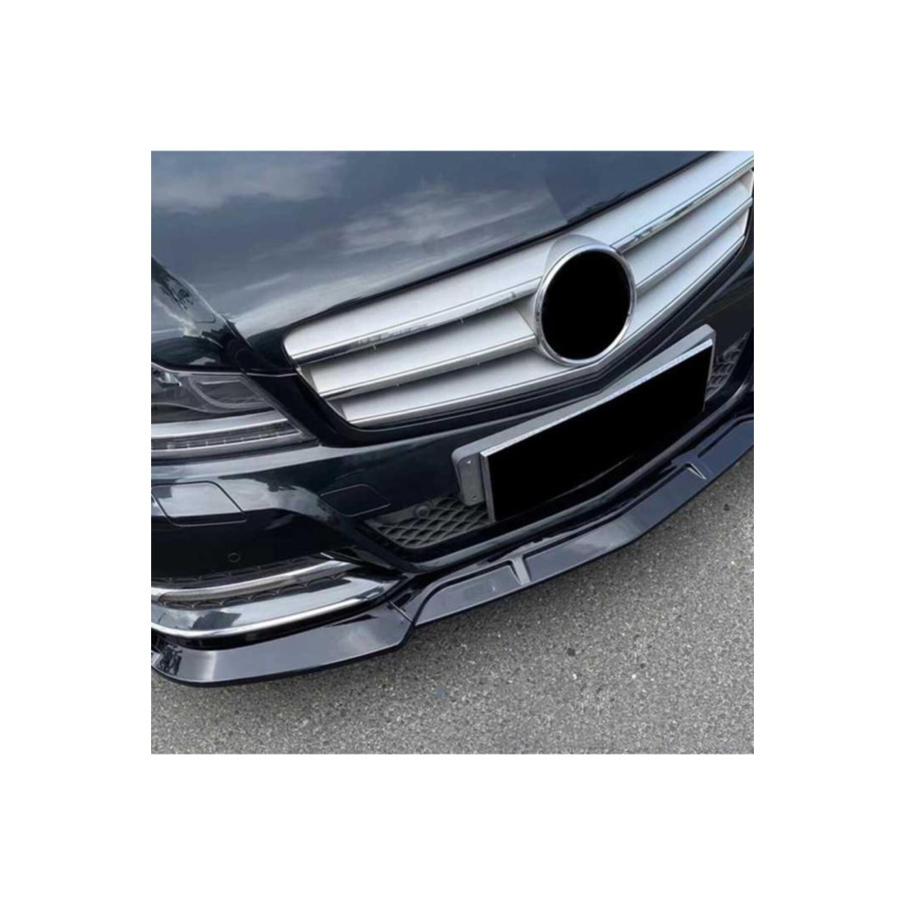 Mercedes W204 İçin Uyumlu Ön Lip Brabus AMG - Piano Black