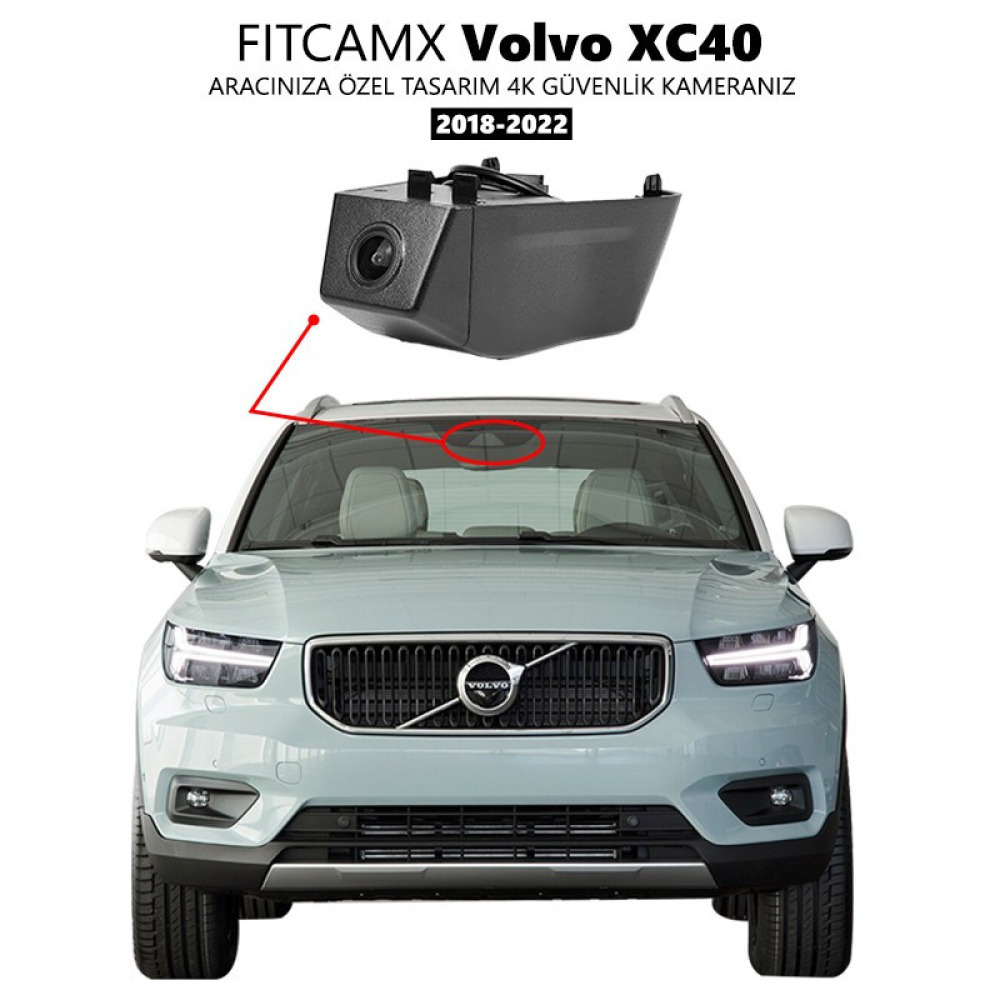 Volvo XC40 Modele Özel 4K Araç Kamerası (2018-2022) (Model A)
