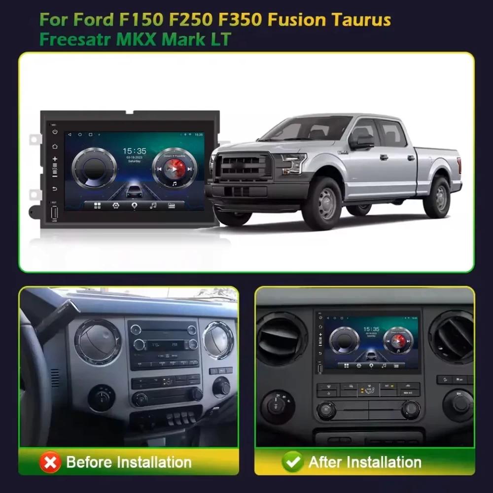 Ford F150 / F250 / F350 & E250 Android Multimedya Sistemi (2004–2014)