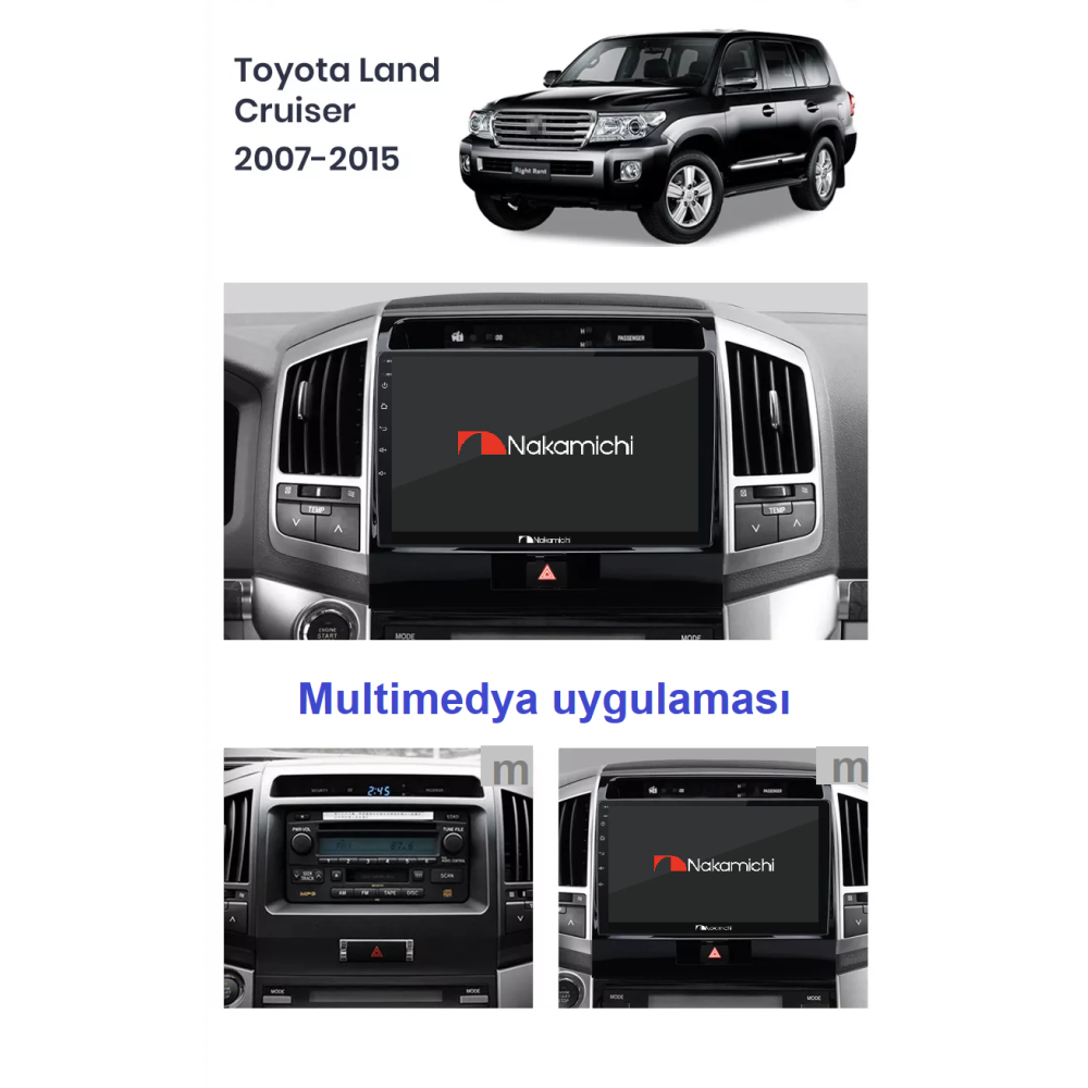 Toyota Land Cruiser (2007-2015) | Android Multimedya Navigasyon Sistemi