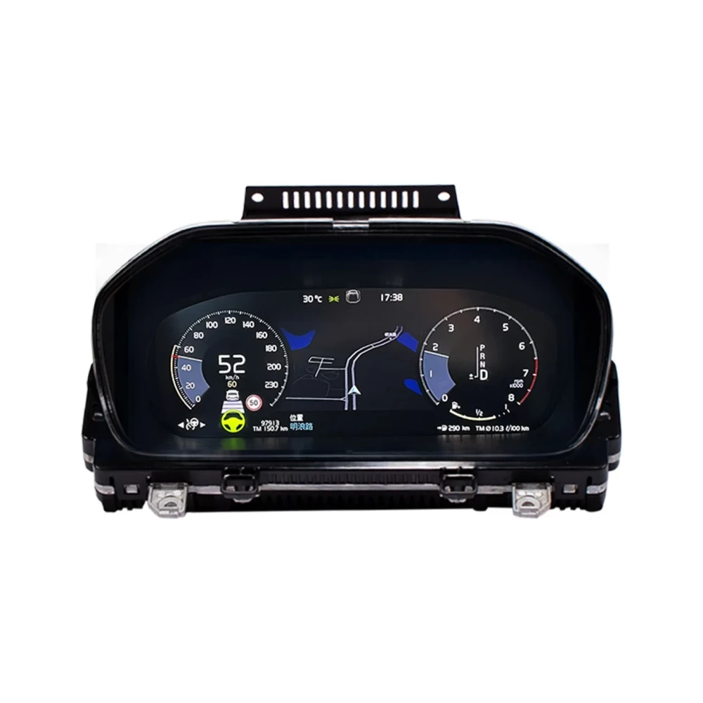 Volvo Dijital LCD Hayalet Ekran Hız Gösterge Paneli Virtual Cockpit 12.3 inç OEM Upgrade XC60 XC90 S90 S60 2014 2015 2016 2017 2018