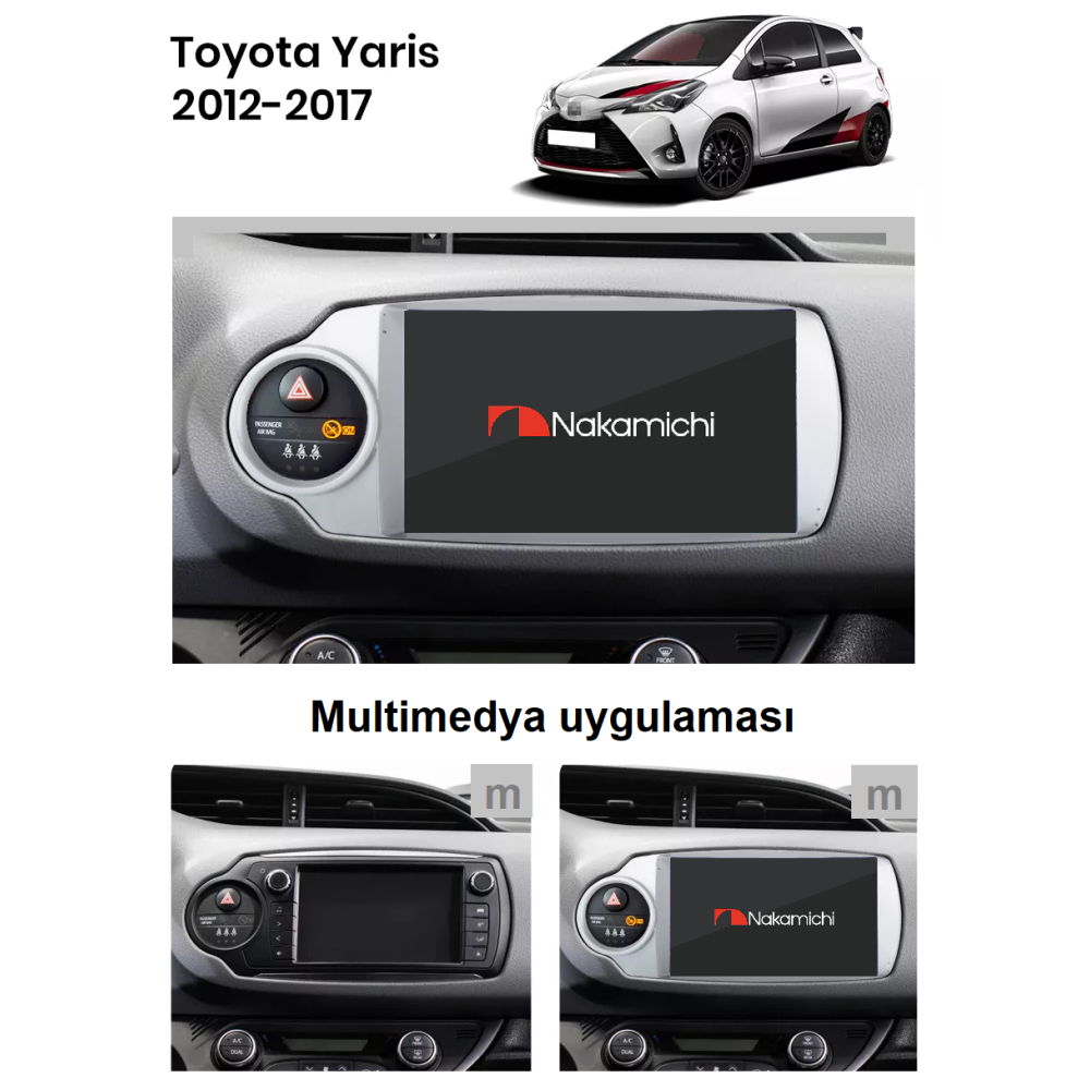 Toyota Yaris (2012-2017) | Android Multimedya Navigasyon Sistemi