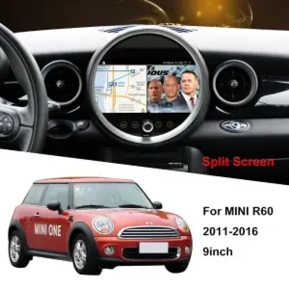 MINI Cooper S R60 9 inch - CarPlay - Android - GPS Navigasyon - Multimedya Ekran 2011-2016