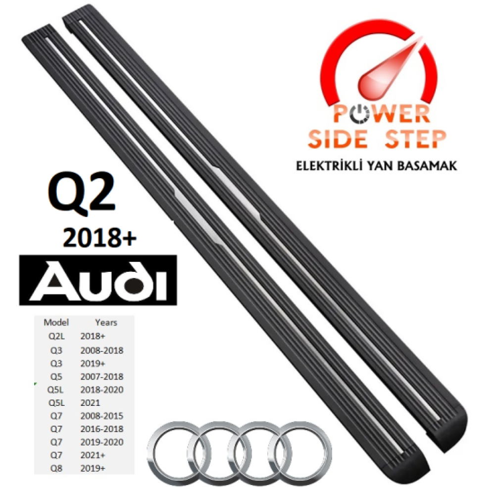 Audi  Q2L 2018+ Otomatik Elektrikli Yan Basamak