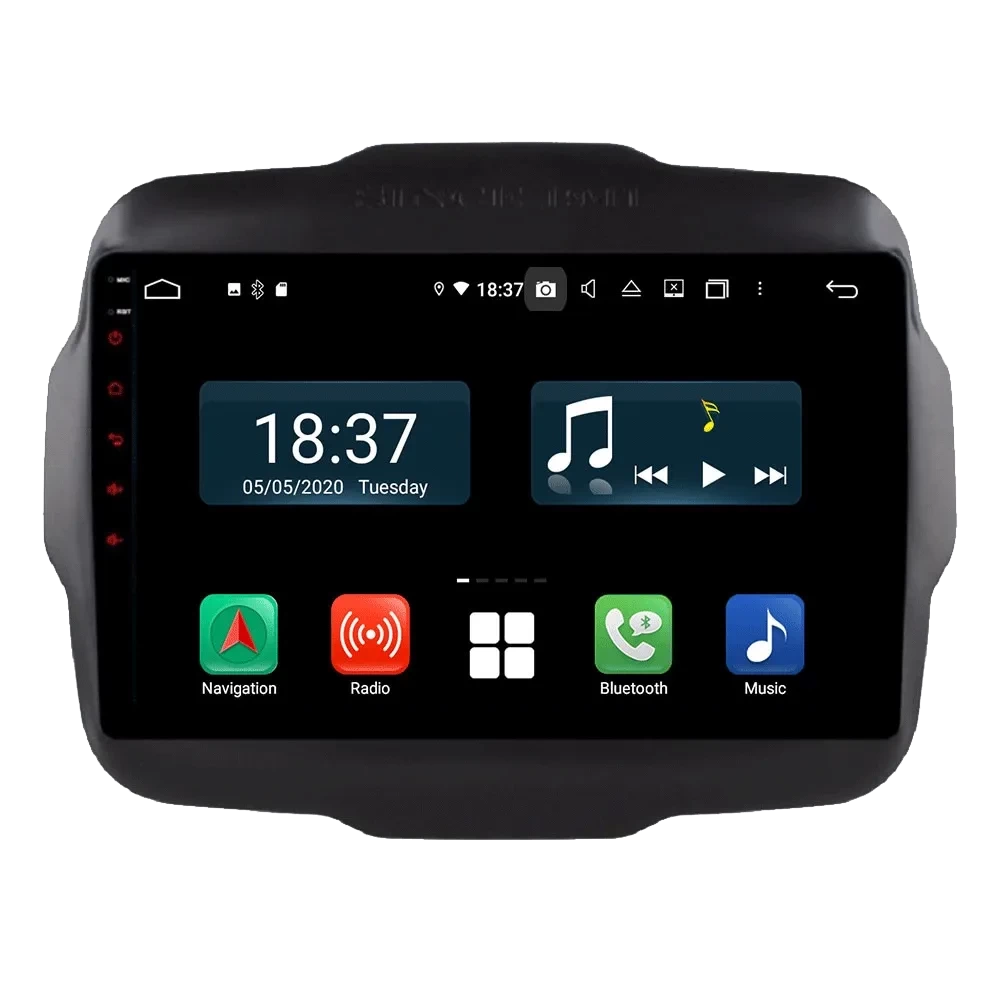 Jeep Renegade Android 14 Kablosuz CarPlay Multimedya Navigasyon Ekran Sistemi 2016