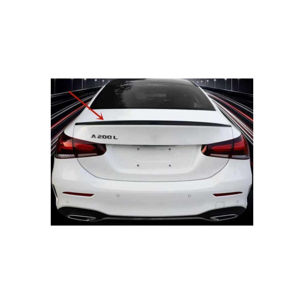 Mercedes W177 İçin Uyumlu A Serisi Sedan Spoiler Piano Black 2019+