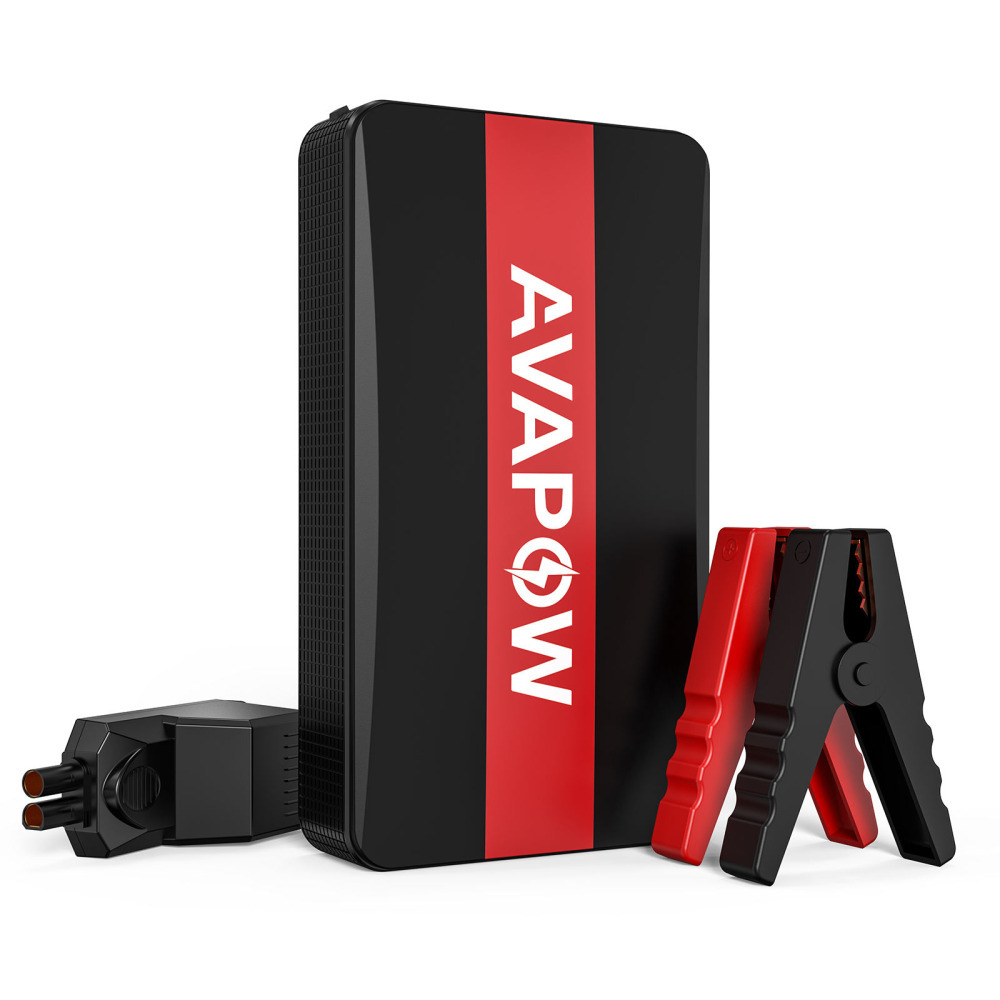 AVAPOW A21 Kompakt Acil Durum Takviye Cihazı Hızlı Şarj İstasyonu Jump Starter Acil Durum Kiti Ultra Taşınabilir Güç Kaynağı Power Bank 6000mAh