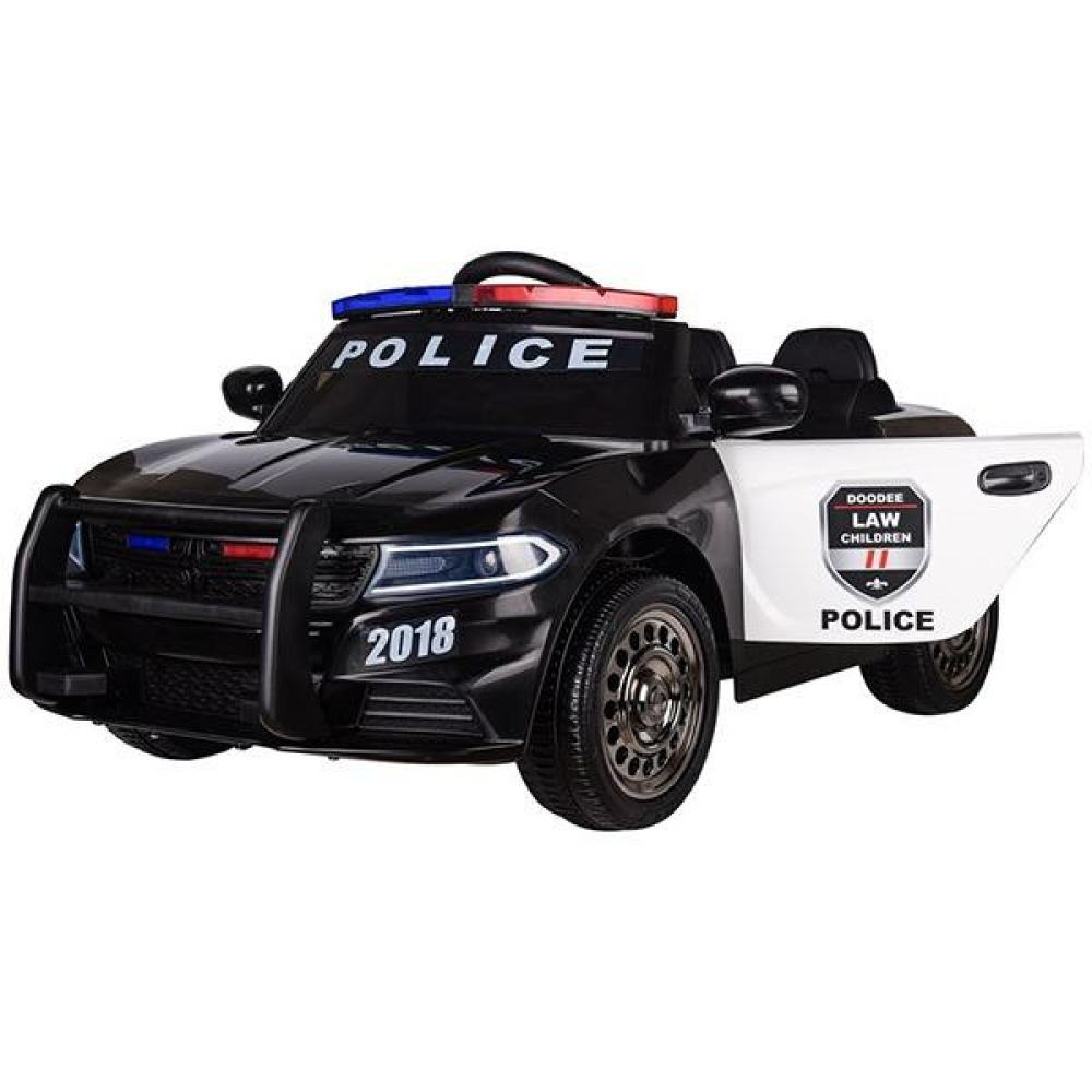 12V Patrol-Squad Polis Aracı - Klasik Devriye Tasarımı, Işıklı Siren ve Çakarlı, 2.4G Uzaktan Kumandalı ve Uygun Fiyatlı Akülü Çocuk Arabası