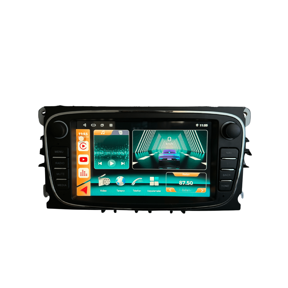 Ford Focus 2 Siyah 7 İnç Android Multimedya & Navigasyon Sistemi