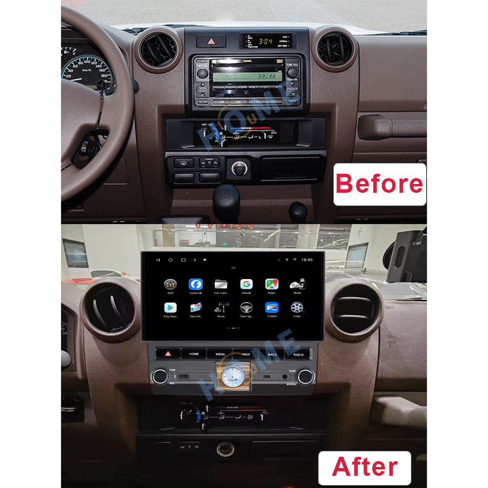 Toyota Cruiser 11.2 inch Android 10 - CarPlay - Android - GPS Navigasyon - Multimedya Ekran 2007-2021
