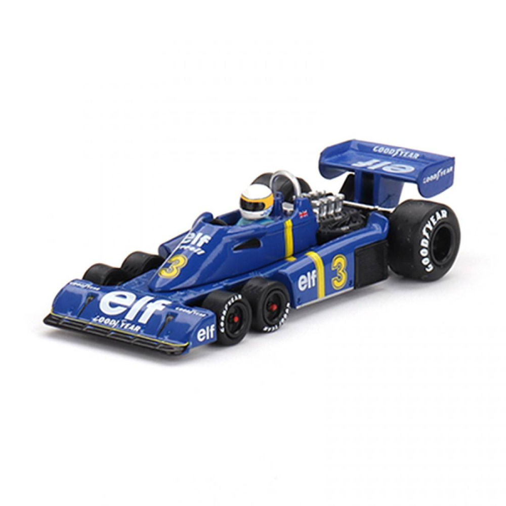 Mini GT 1/64 Tyrrell P34 #3 Jody Scheckter F1 Tarihinin Altı Tekerlekli Efsanesi