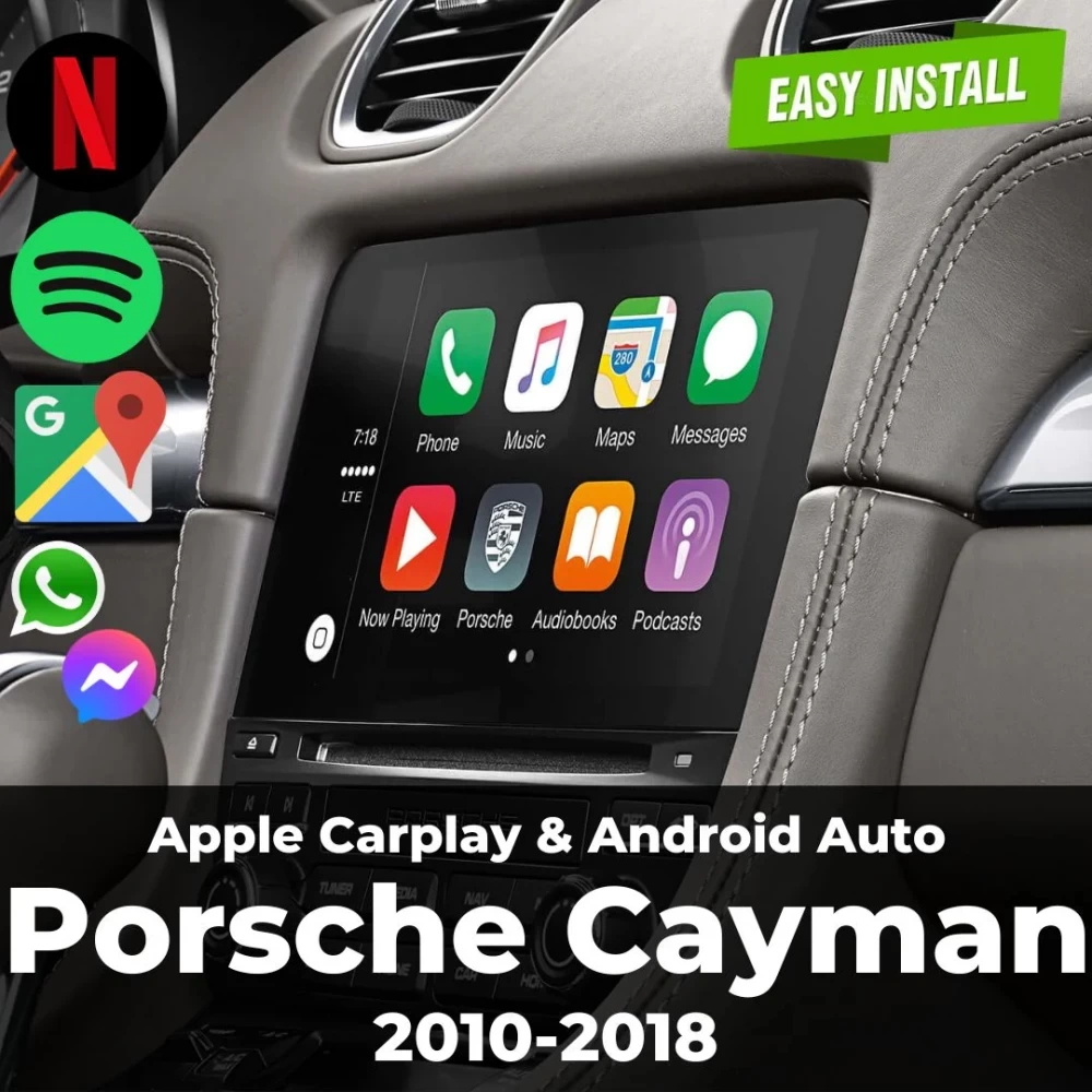 Porsche Cayman Apple Carplay ve Android Upgrade Modül 2010-2018