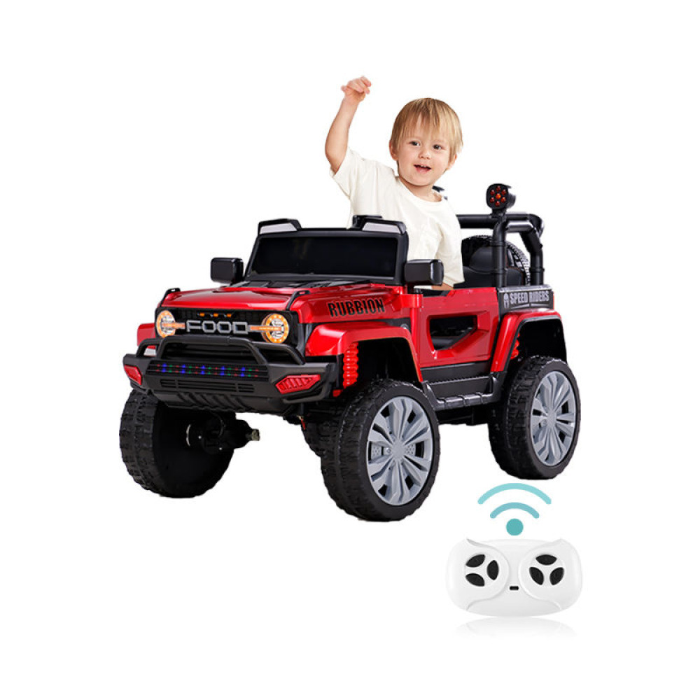 12V Mega-Quad ATV - Gerçek Çift Kişilik, Genişletilmiş Şasi, Ultra Yol Tutuşlu Dev Tekerlekler ve 2.4G Ebeveyn Uzaktan Kumandalı Akülü Arazi Aracı