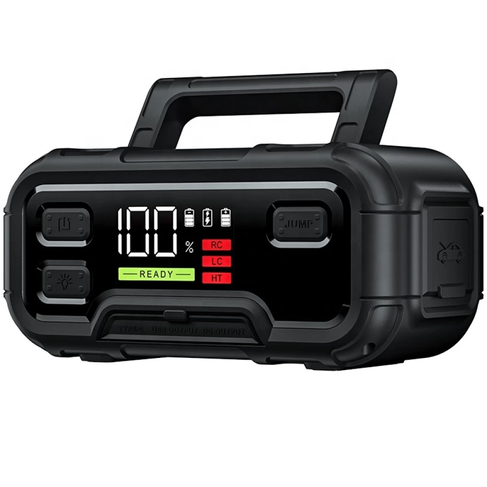 AVAPOW M6 Profesyonel Seri Güçlü Araç 12V Akü Takviye Cihazı Zorla Çalıştırma İşlevli (Bitmiş Aküyü Çalıştıran) (Force Start) Özellikli Acil Durum Kiti Jump Starter Enerji Şarj İstasyonu Güç Kaynağı Powerbank 3000A