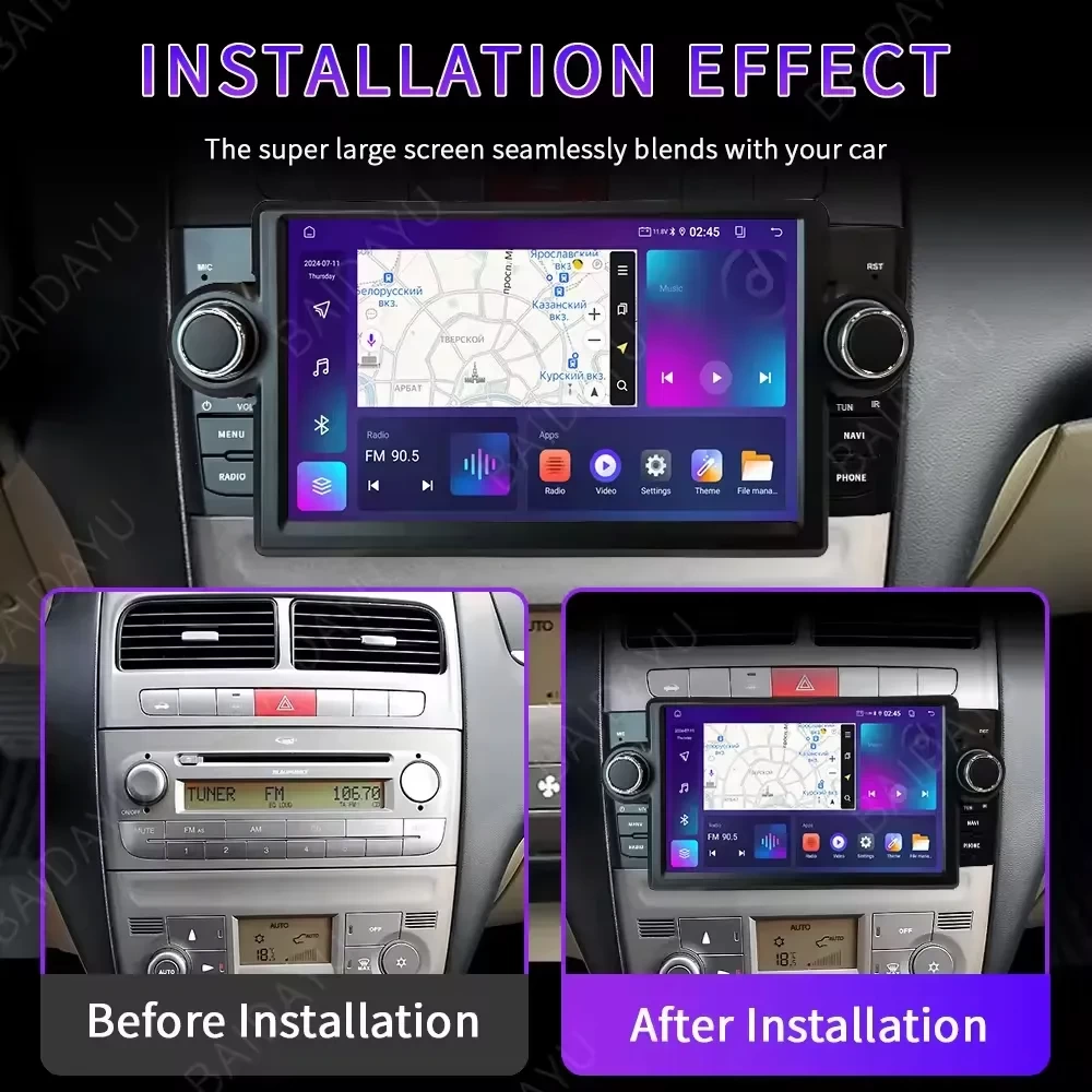 Fiat Punto & Linea Android Multimedya Sistemi (2007–2012)