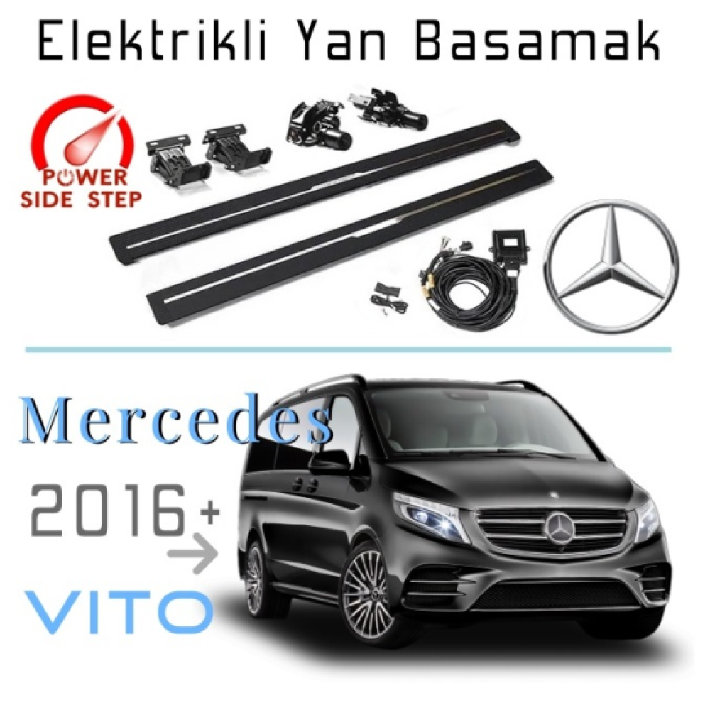 Mercedes Benz W447 Vito 2016-2023 Otomatik Elektrikli Yan Basamak