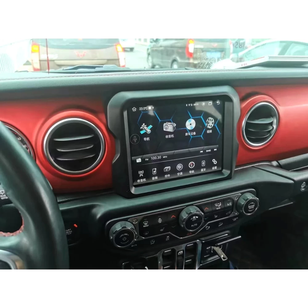 Jeep Wrangler 6GB RAM+128GB ROM 10.1 inç Android 12 Multimedya Ekran Navigasyon Sistemi 2018 2019 2020 2021