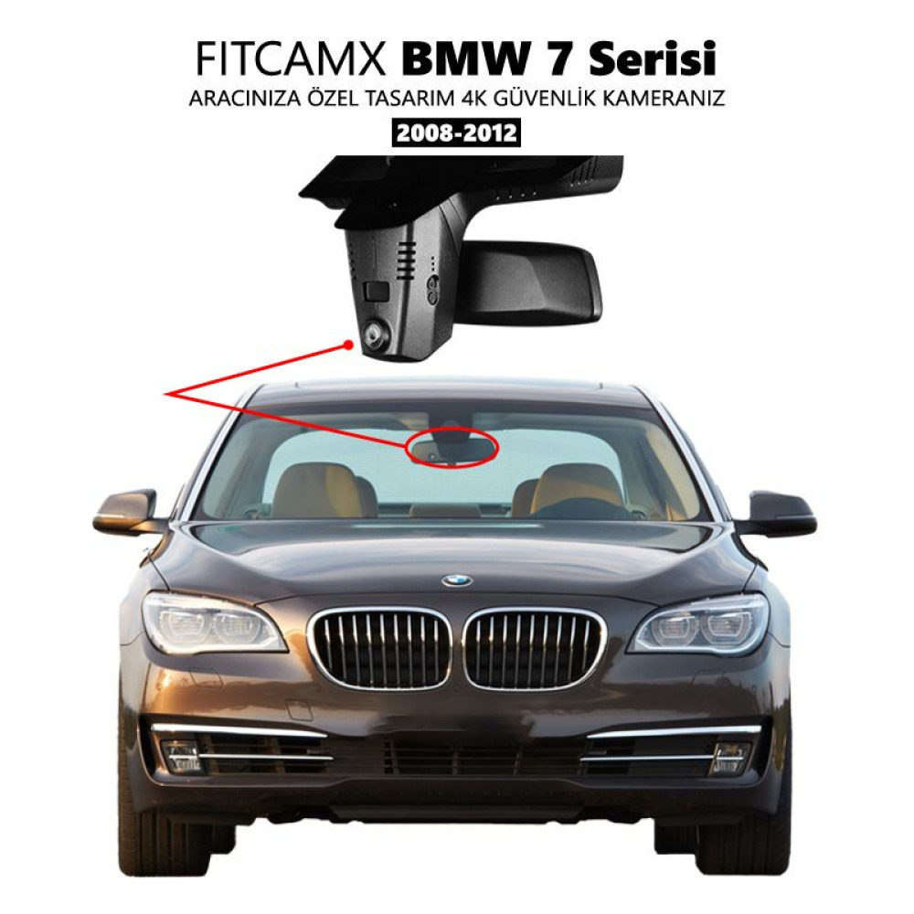 BMW 7 Serisi F01 F02 Modele Özel 4K Araç Kamerası (2008-2012) (Model A)