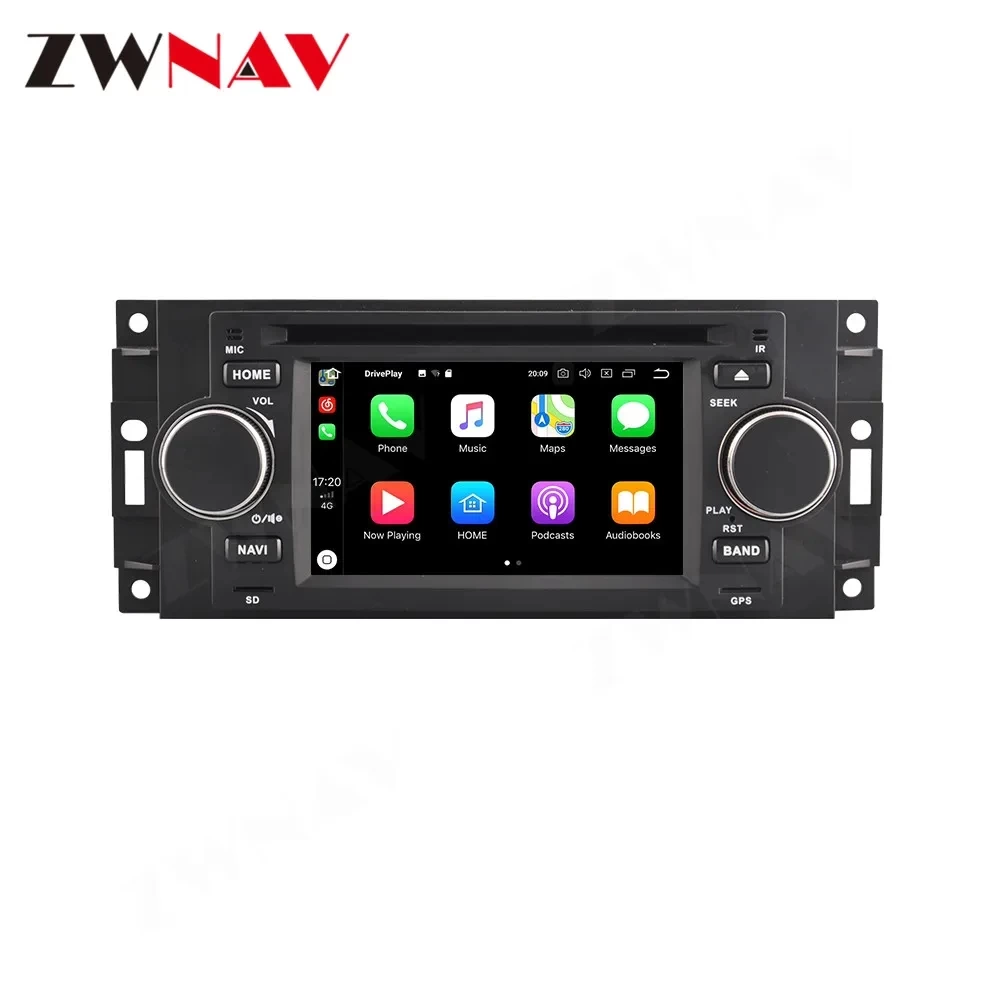 Chrysler 300C Jeep Dodge Android 12 Apple Carplay 9 inç Multimedya Navigasyon Ekran Sistemi 2004 2005 2006 2007 2008