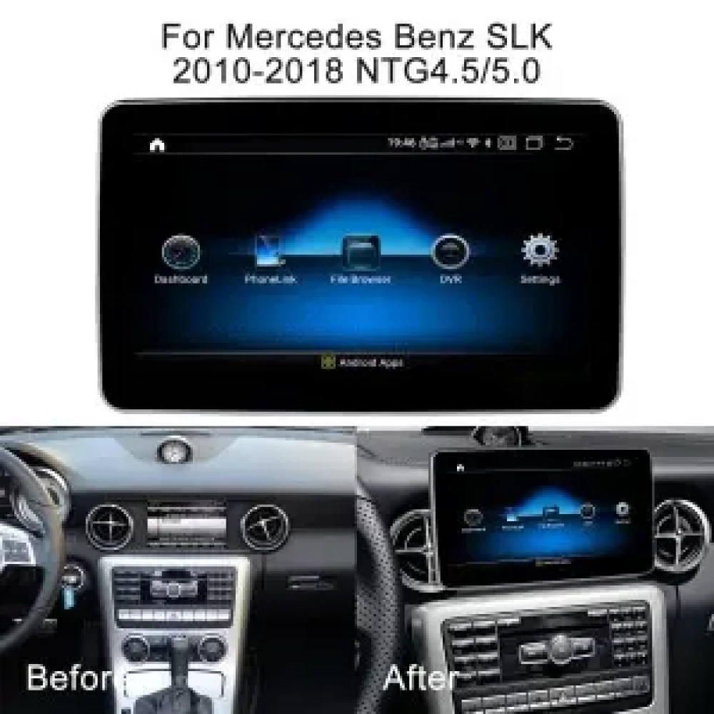 Mercedes Benz SLK SLC R172 SL R231 9 inch - CarPlay - Android - GPS Navigasyon - Multimedya Ekran 2012-2018