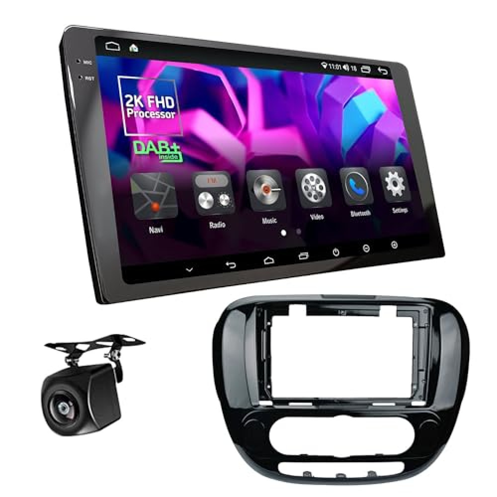 Kia Soul (2013-2019) Android Multimedya Çerçevesi ve Navigasyon Sistemi