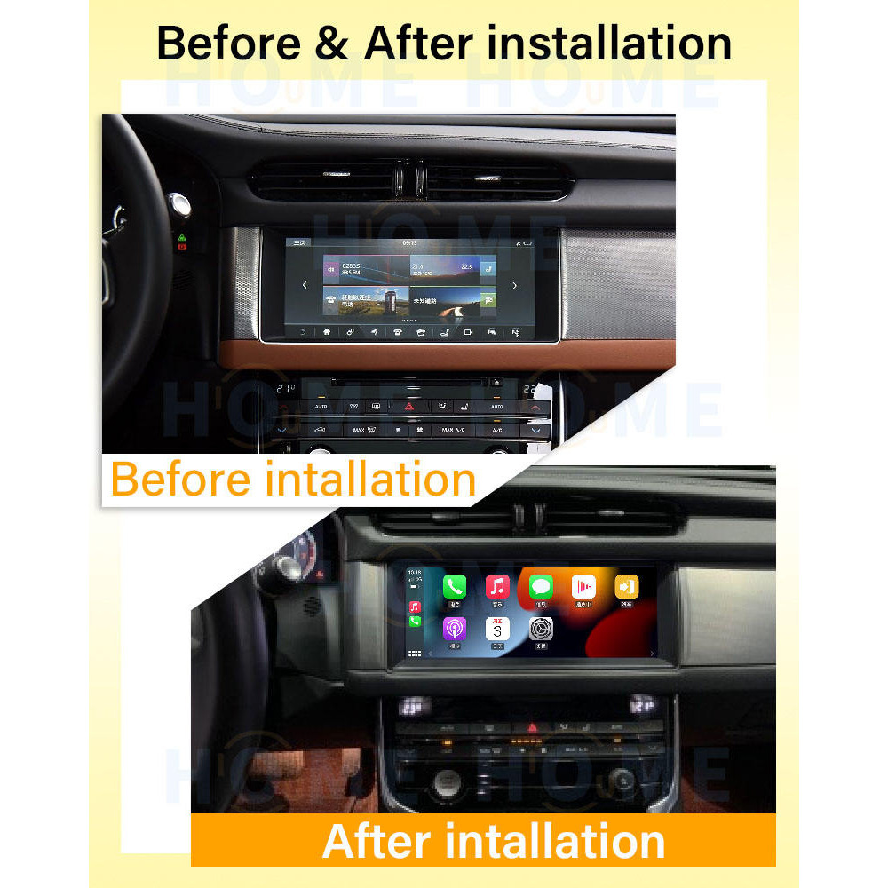 Jaguar XF XFL 10.25 inch Android 13-CarPlay-Android-GPS Navigasyon-Multimedya Ekran 2016-2019