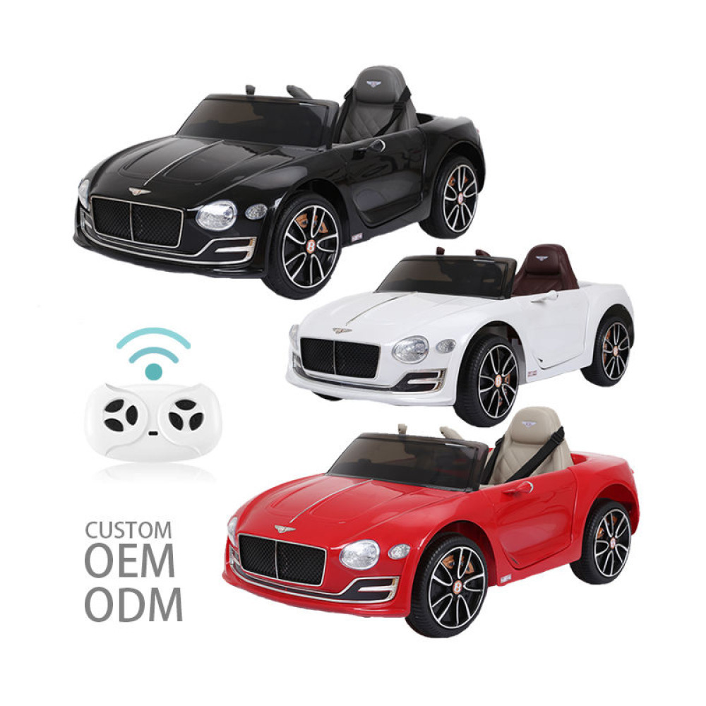12V Licensed Bentley Continental GT Orijinal Lisanslı Kristal LED Farlı Eva Yumuşak Tekerlekli Deri Koltuklu Uzaktan Kumandalı Ultra Lüks Akülü Spor Araba