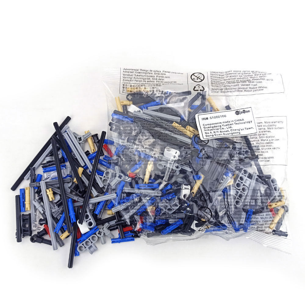 WeDoRobotik S1000106 MOC Teknik Yapı ve İskelet Aksesuar Paketi-Robotik Gövde İçin Ekstra Kiriş-Panel ve Taşıyıcı Blok Seti