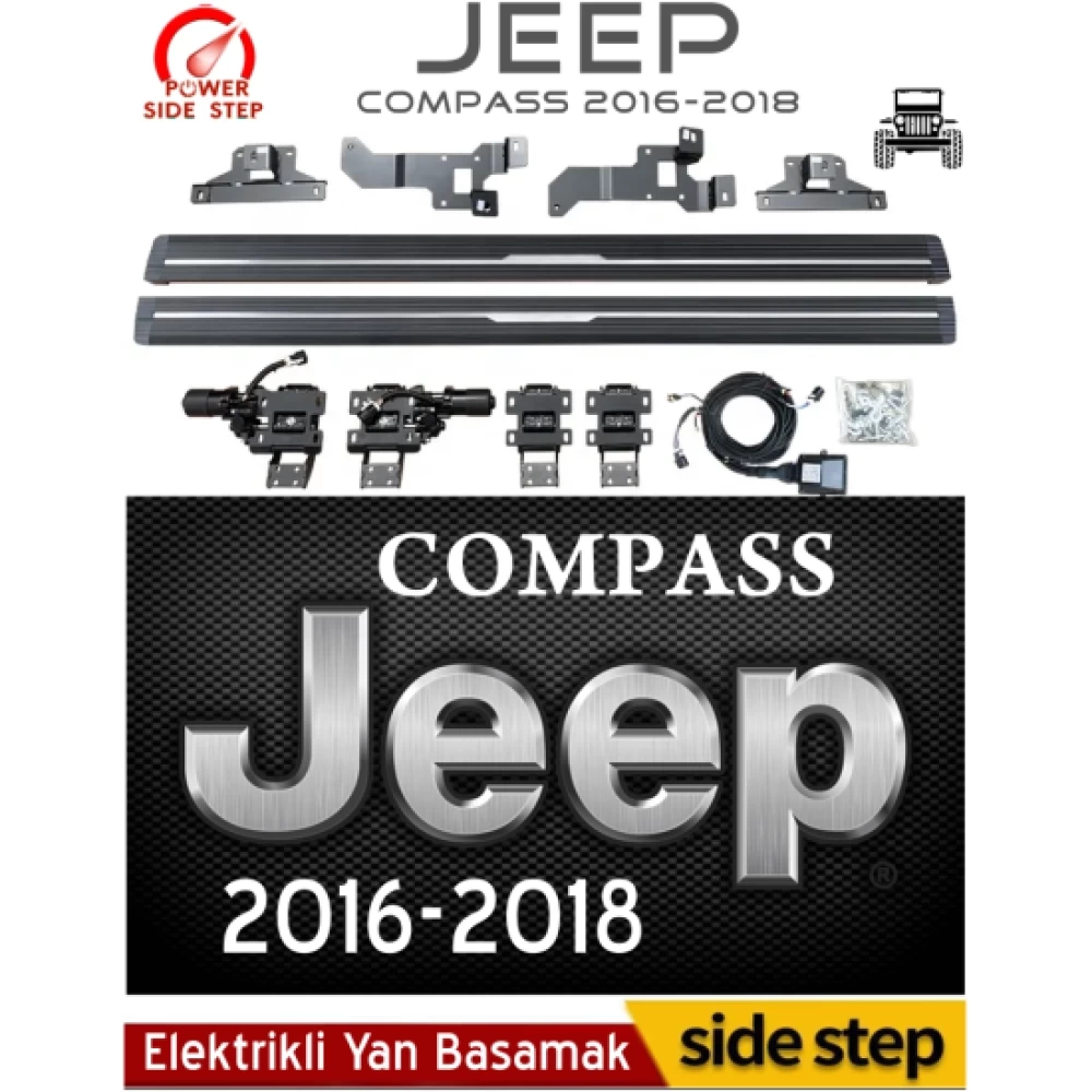 Jeep Compass 2016-2020 Otomatik Elektrikli Yan Basamak