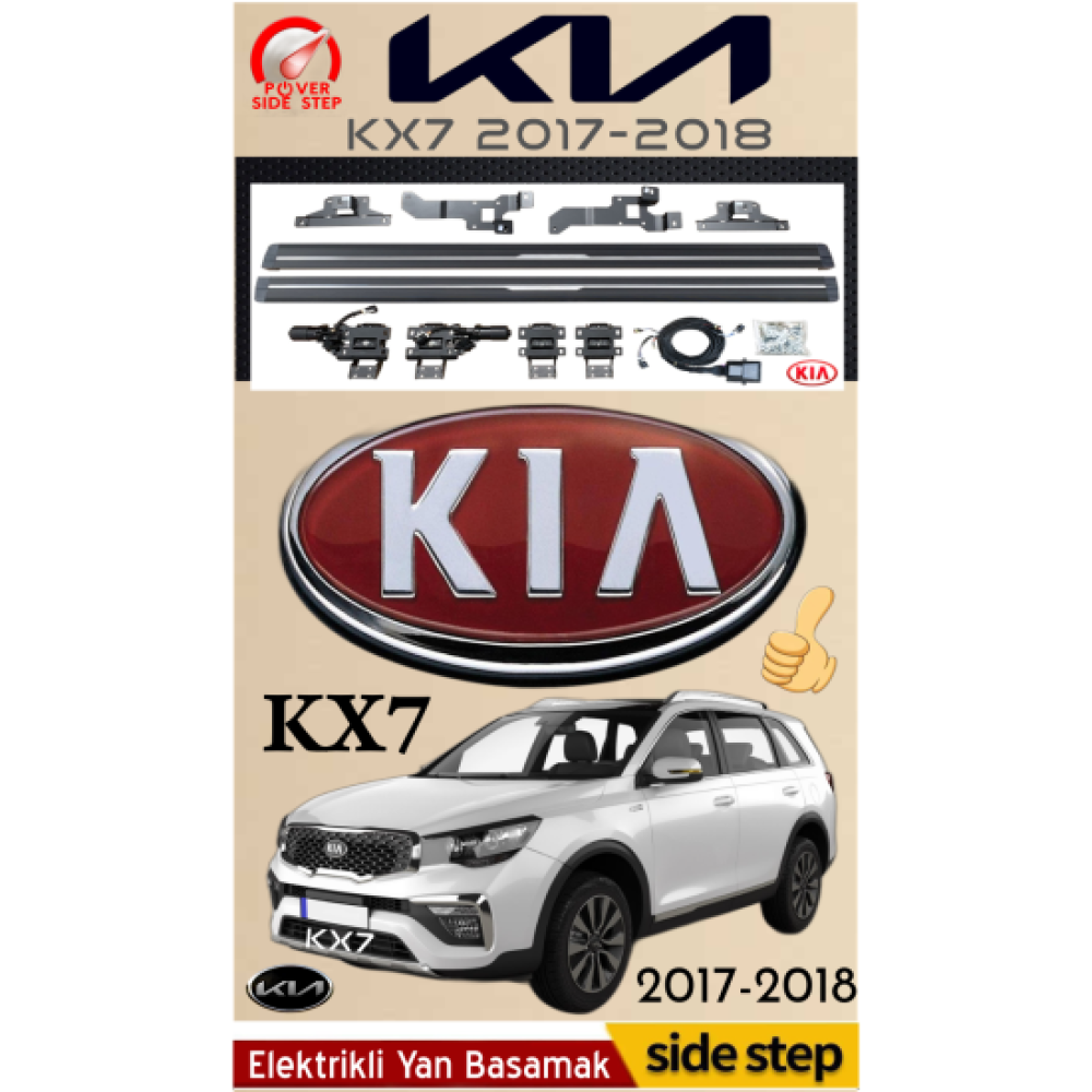 Kia KX7 2017-2018 Otomatik Elektrikli Yan Basamak