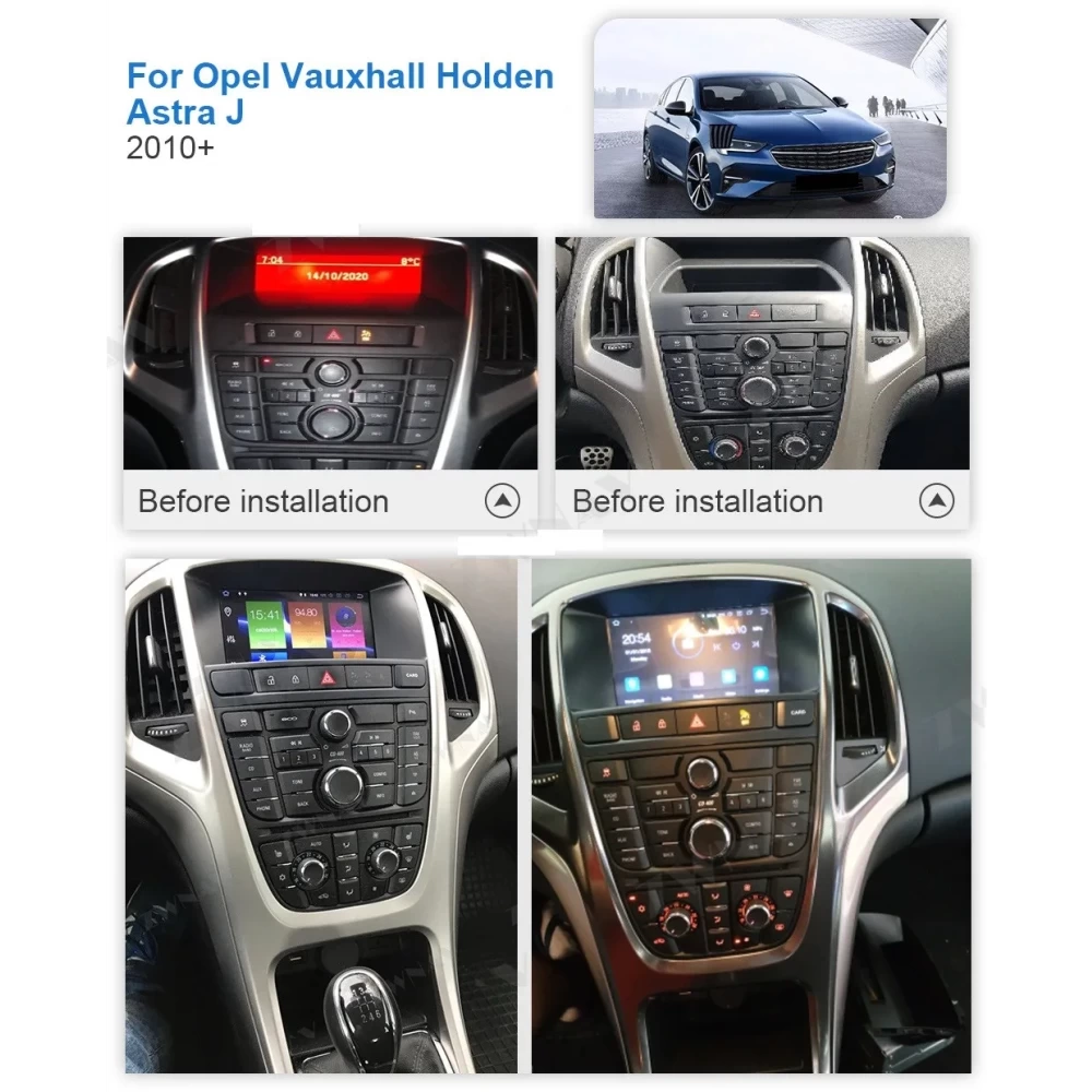 Opel / Vauxhall / Holden Astra J (2010-2013) İçin Android 13.0 Multimedya & Navigasyon Sistemi