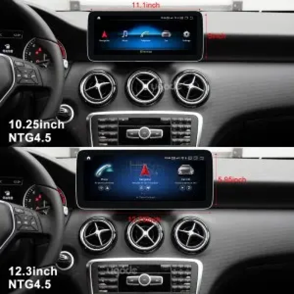 Mercedes Benz GLA/CLA/A W176 W117 X156 12.3 inch - CarPlay - Android - GPS Navigasyon - Multimedya Ekran 2012-2019