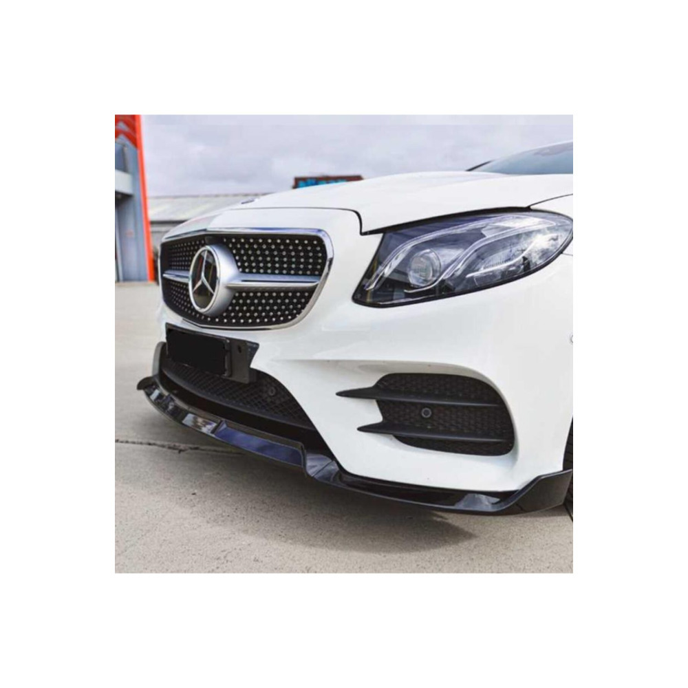 Mercedes W213 İçin Uyumlu E Serisi Brabus Ön Lip - Piano Black 2016-2019