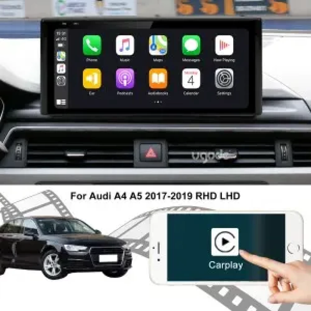 Audi A4 A5 12.3 inch - CarPlay - Android - GPS Navigasyon - Multimedya Ekran 2017-2019