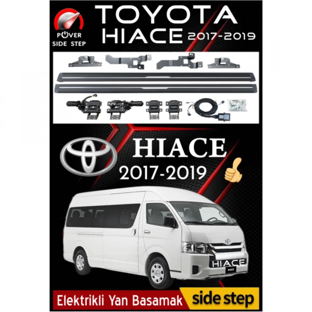 Toyota Hiace 2017-2019 Otomatik Elektrikli Yan Basamak